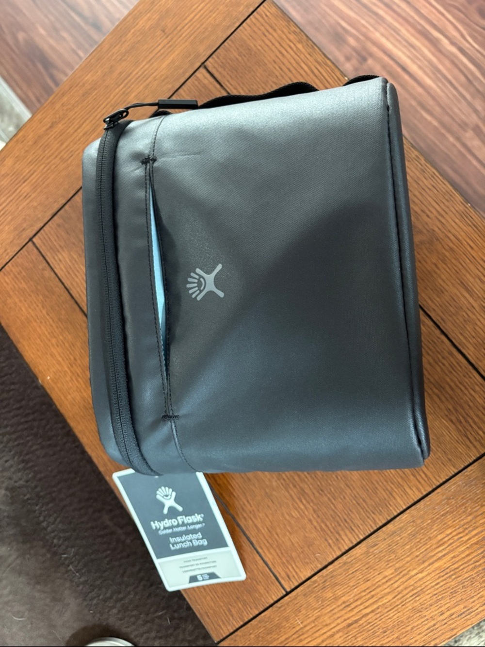 Hydro Flask Black Insulated Lunch bag, soft sided-Black